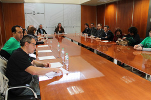 El Consell ha acogido hoy la reunión con la Plataforma de Afectados por la Hipoteca y entidades bancarias.