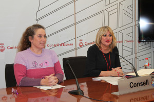 Viviana de Sans y Marta Díaz en rueda de prensa.