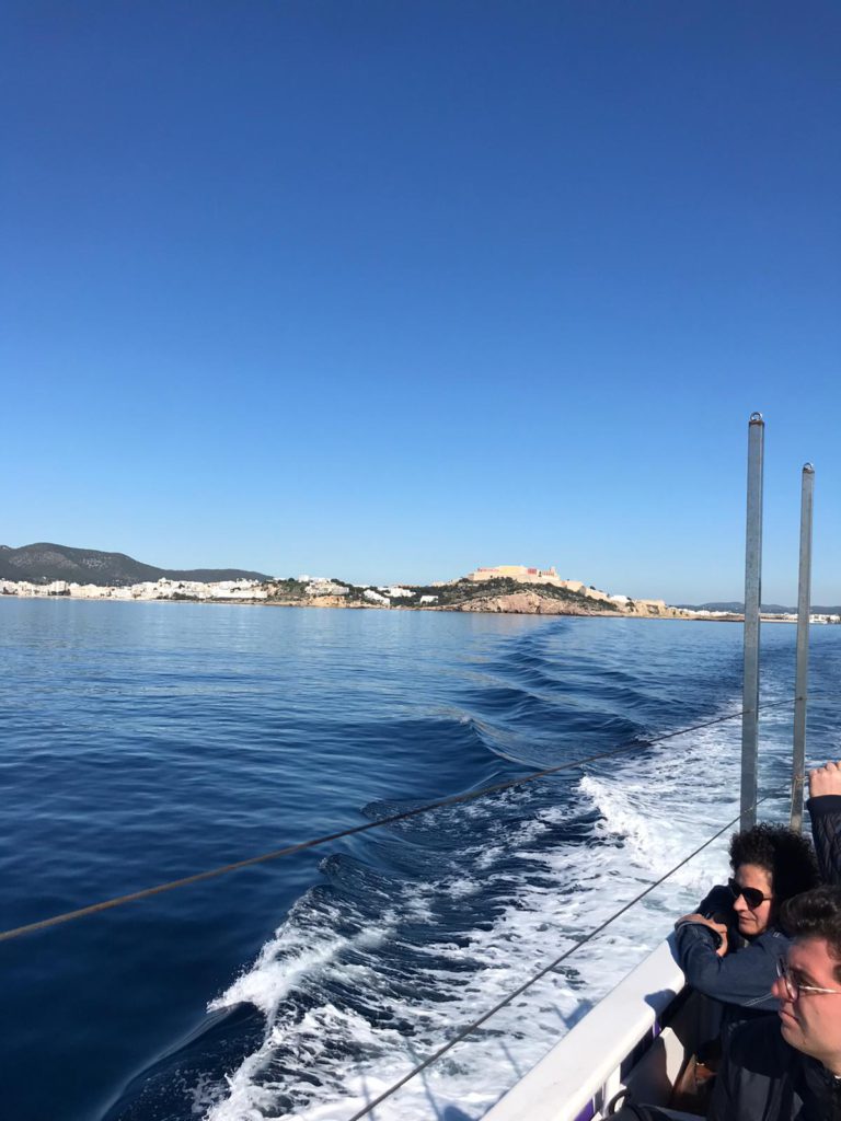 Puerto de Ibiza desde un barco de Aquabús