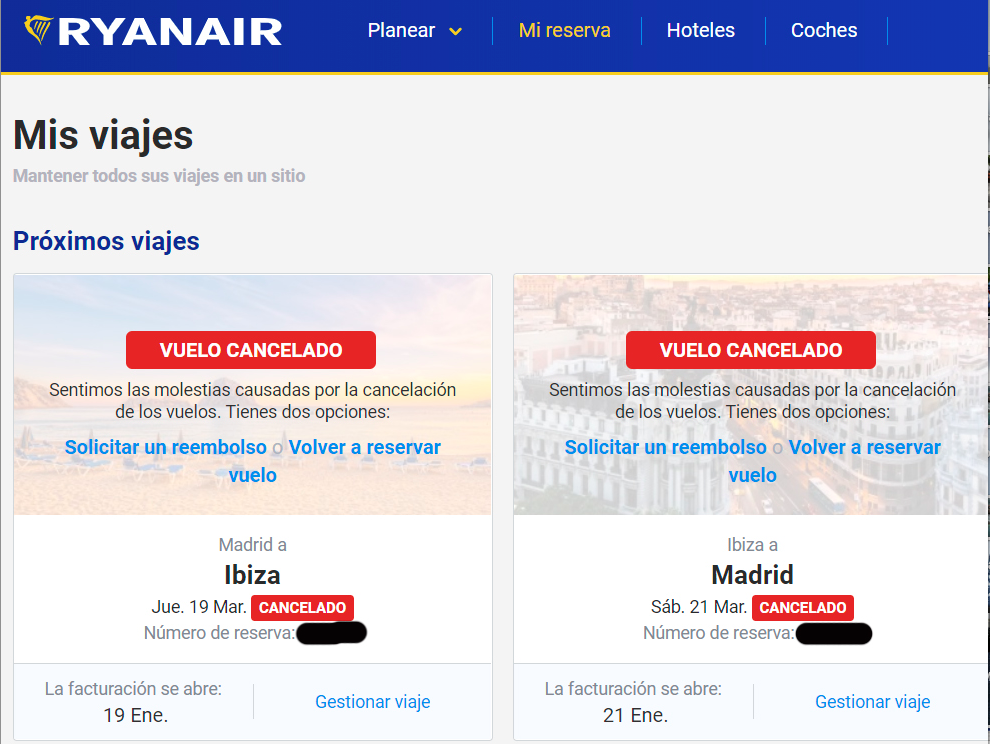 Armonioso lavanda sílaba Imposible recuperar el dinero por vuelos cancelados: la web de Ryanair  colapsada no permite reembolsos y Air Europa ofrece bonos - Noudiari.es