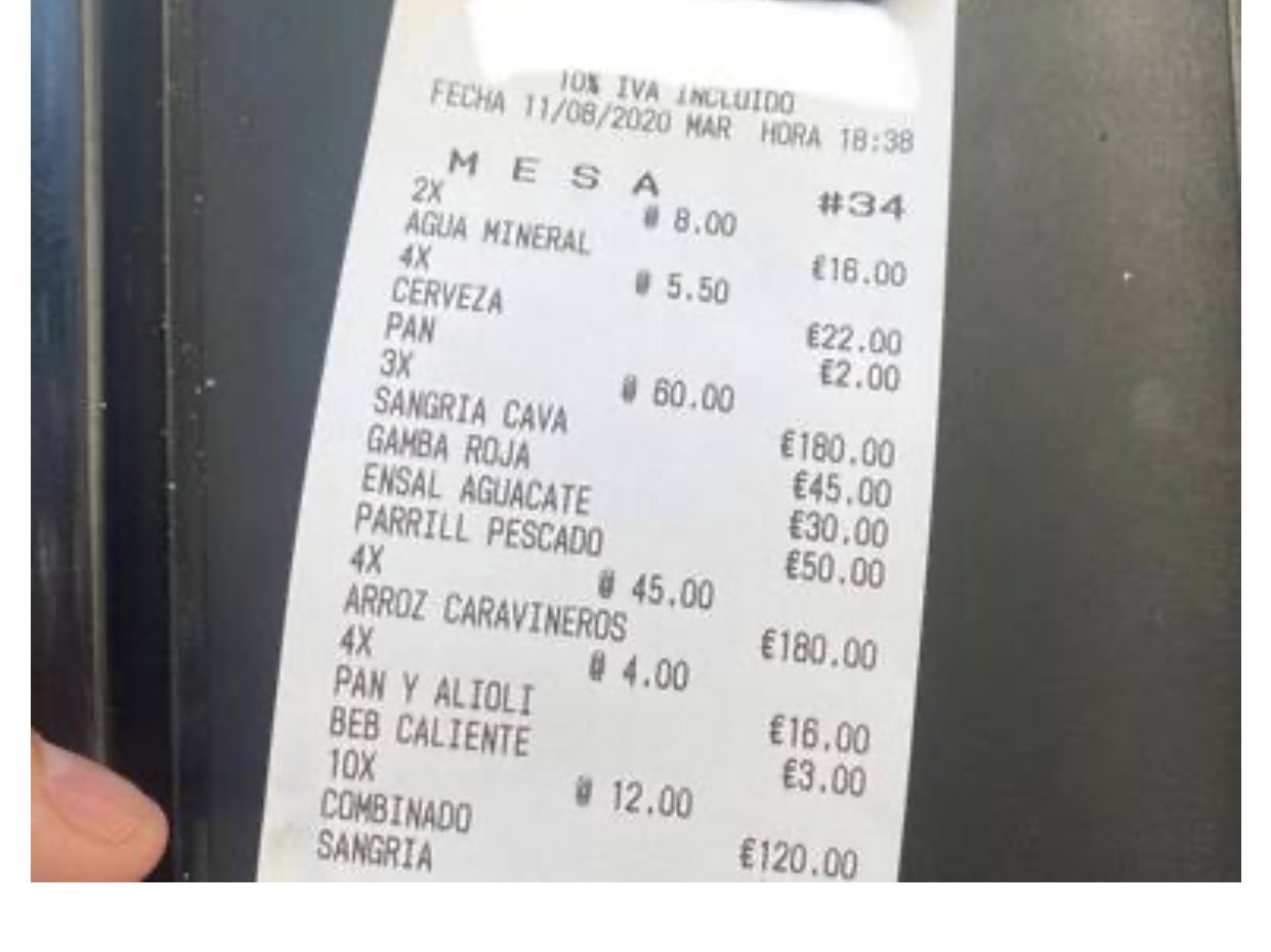 Nueva Polemica En Las Redes Sociales Por El Precio De Un Almuerzo En Un Restaurante De Playa De Formentera Noudiari Es