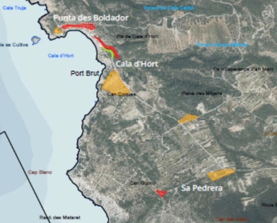 El nuevo Plan de Gestión Red Natura obliga a eliminar varios aparcamientos en  la costa de Sant Josep 